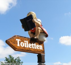Toiletten Schild