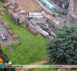 Abrissarbeiten Wildwasserbahn 2