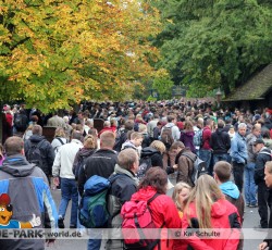 Besucherandrang am Morgen