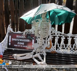 Hinweis Spritzwasserzone