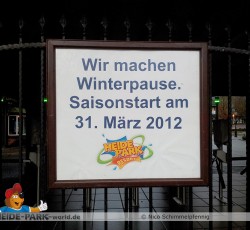 Schild Winterpause