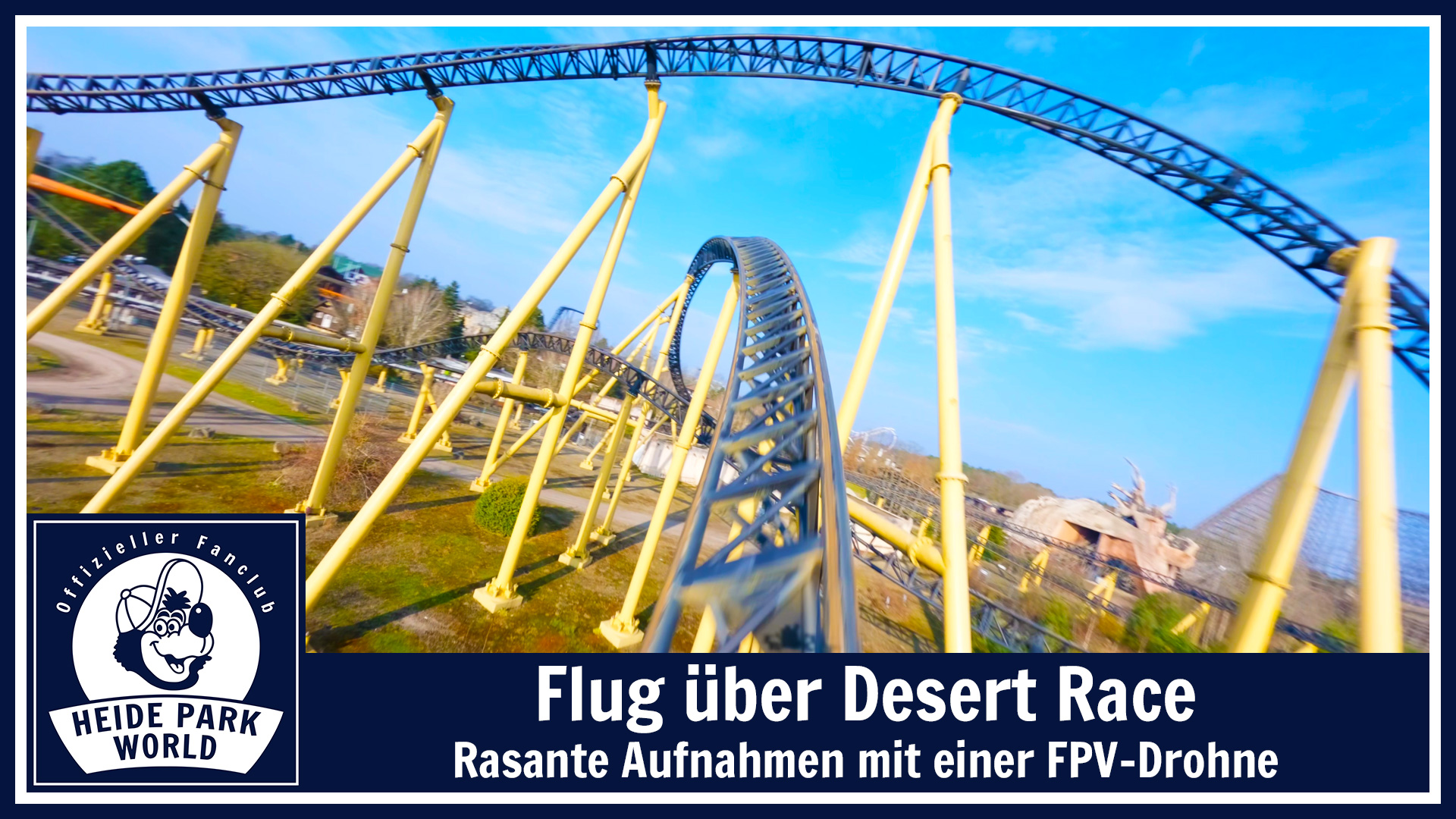 Flug über Desert Race