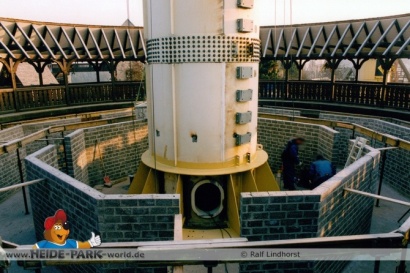 Vorbereitungen für die Bremsstrecke