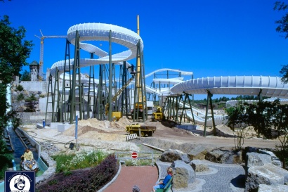 Ein Eiskanal in der Lüneburger Heide