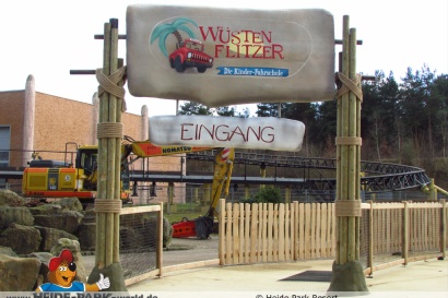 Auf der Baustelle vom Wüstenflitzer